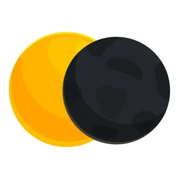 Total solar eclipse showing the sun behind the moon イラスト素材