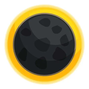 Total solar eclipse showing the sun's corona 스톡 일러스트