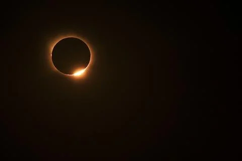 The total solar eclipse in Spain Stock Photos