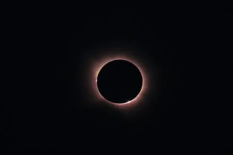 The total solar eclipse in Spain Stock Photos