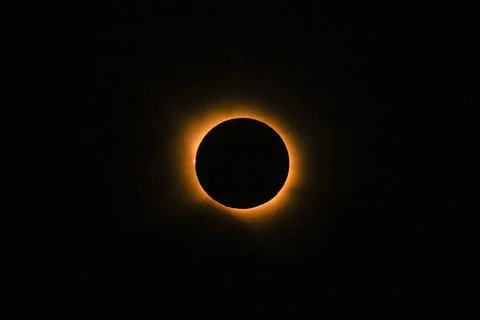 The total solar eclipse in Spain Stock Photos