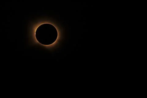 The total solar eclipse in Spain Stock Photos