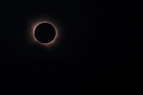 The total solar eclipse in Spain Stock Photos