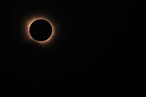The total solar eclipse in Spain Stock Photos