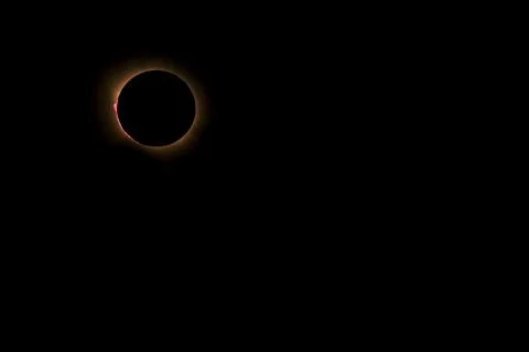The total solar eclipse in Spain Stock Photos