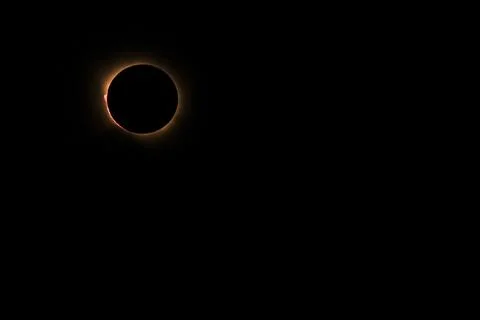 The total solar eclipse in Spain Stock Photos