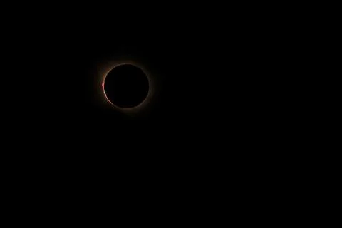 The total solar eclipse in Spain 库存照片