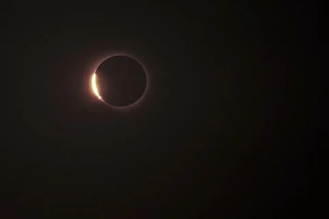 The total solar eclipse in Spain 写真素材