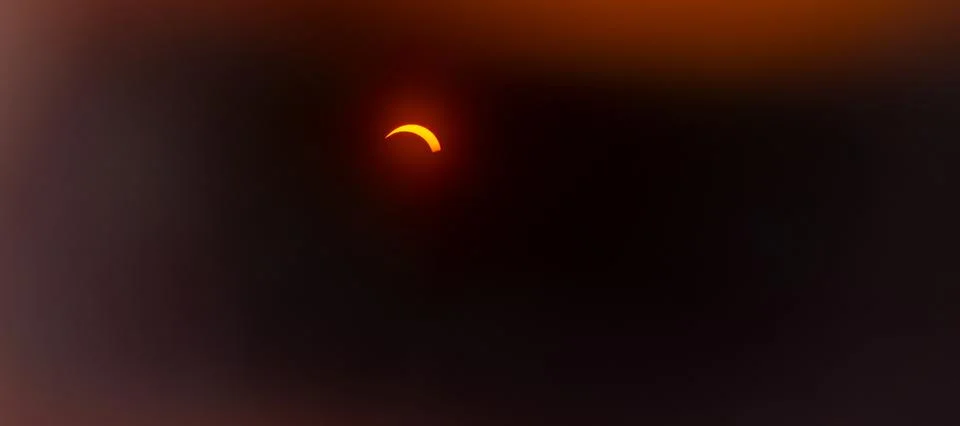 Total Solar Eclipse, sun covered by the moon in the sky Stock Photos