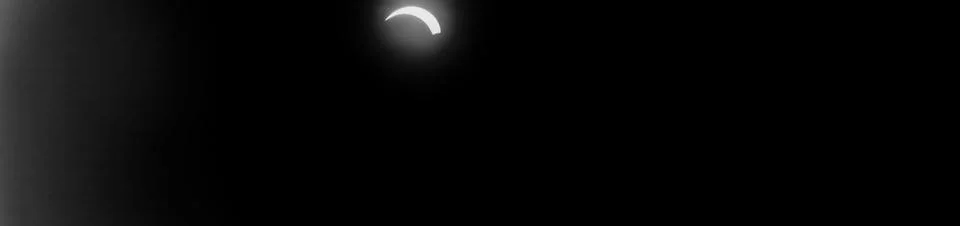 Total Solar Eclipse, sun covered by the moon in the sky Stock Photos