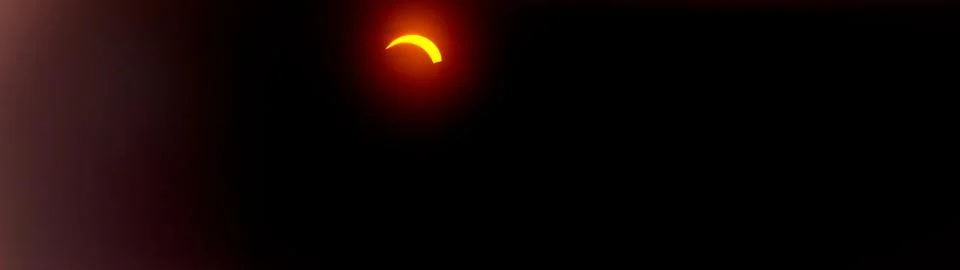 Total Solar Eclipse, sun covered by the moon in the sky Stock Photos