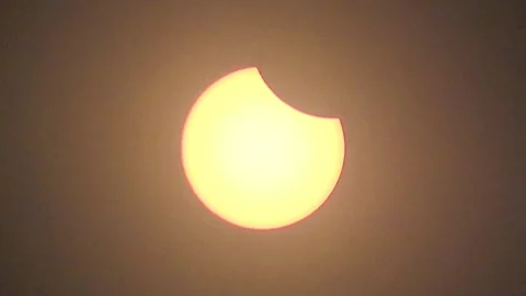 Total solar eclipse time lapse. 1920 x 1080 HD. Vídeos de archivo 252940253