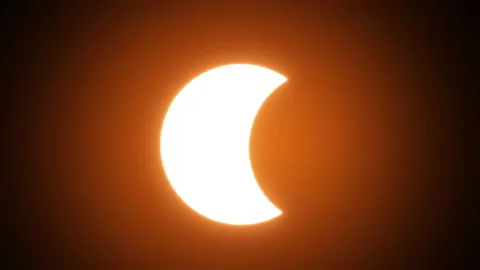 Total Solar Eclipse,Isolated. 4K Vídeo Stock 228766511