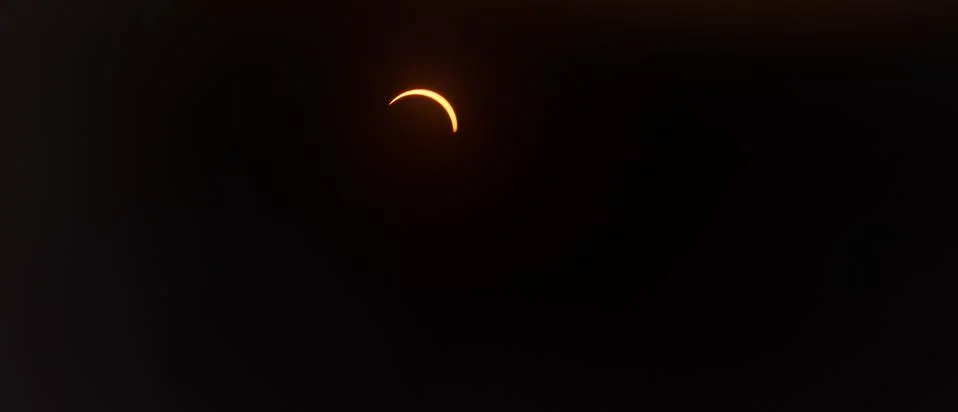 Total Solar Eclypse going to Partiality Stock Photos