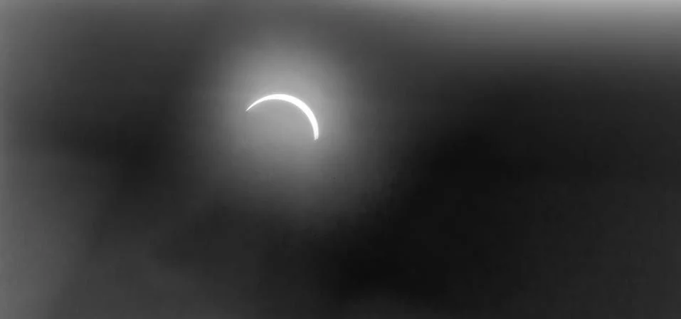Total Solar Eclypse going to Partiality Stock Photos