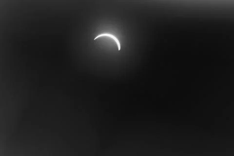 Total Solar Eclypse going to Partiality Stock Photos