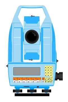 Total station Stock Illustration