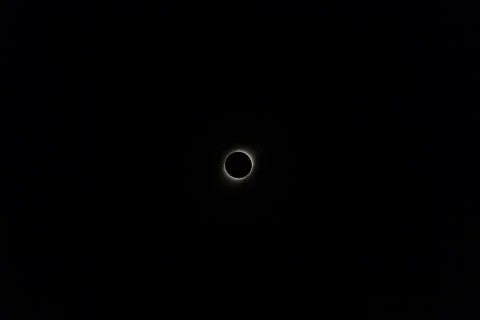 Total sun eclipse seen from cordoba argentina Stock Photos