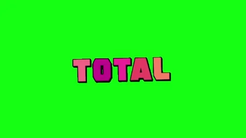 Total text animation on green screen Vidéo 329140291