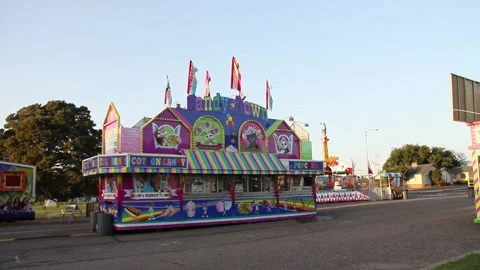 A totally empty fair Stock Footage 154941224