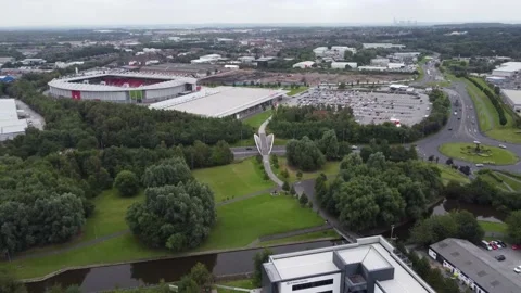 Totally wicked stadium, St Helens Stock Footage 160061312