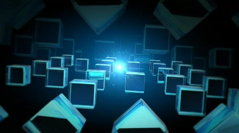 Totating crystals and Lightsource Stock Footage 832005