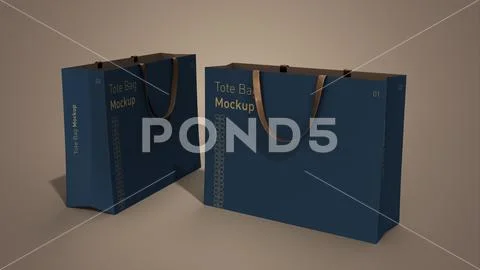 Tote Bag Mockup Shopping Bag Packaging PSD Template