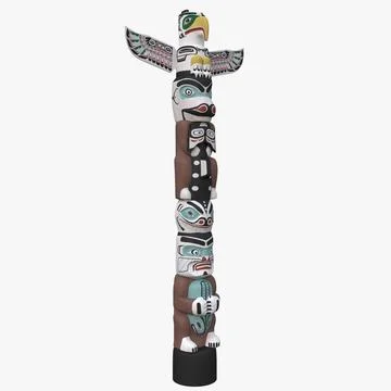 Totem Pole 3d Model Download Pond5