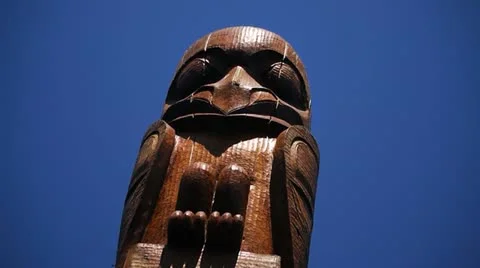Totem Pole Display Video stock 11383692