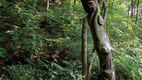 Totem pole: Stockbeeldmateriaal 80191392