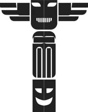 Totem Pole Illustrazione stock