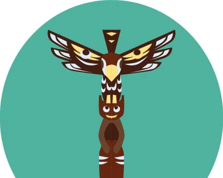 Totem Pole Illustrazione stock