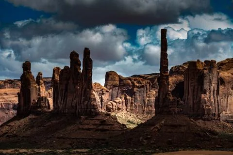 Totem Pole Monument Valley Stock Photos