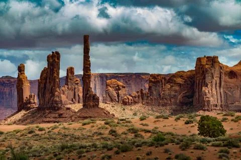Totem Pole Monument Valley Stock Photos