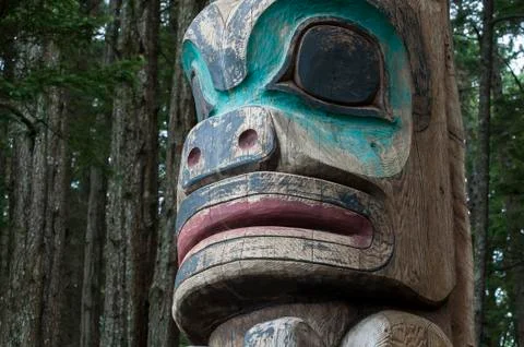 Totem pole Stock Photos