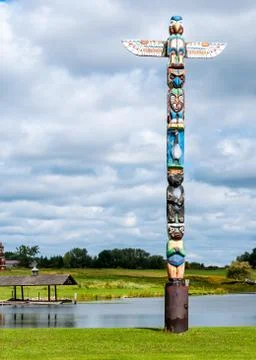 Totem pole Stock Photos