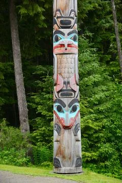 Totem pole Stock Photos