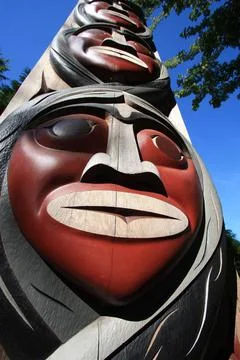 Totem pole Stock Photos