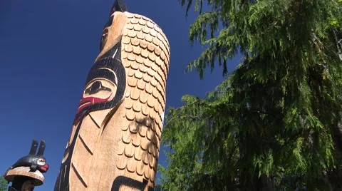 Totem Poles, Handmade Video stock 40430338