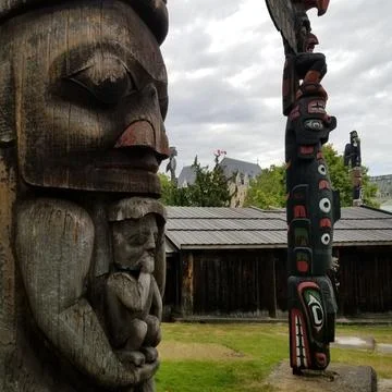 Totems 스톡 사진