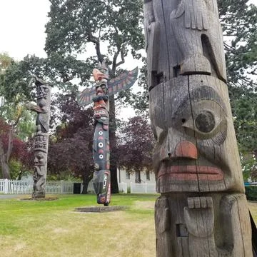 Totems 스톡 사진