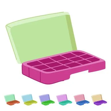 Totes craft organizer vector cartoon graphic Stock Illustration