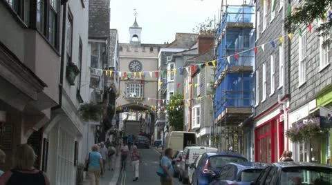 Totnes Fore Street Stock Footage 18010546