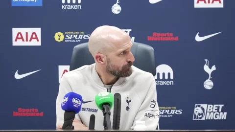 Tottenham players are '100% trying their best' says assistant manager after 3-0 Stock Footage 331258084