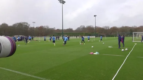 Tottenham train ahead of Slavia Prague game Stock Footage 323092082