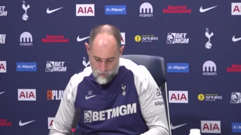 Tottenham v Nottingham Forest: Igor Tudor press conference  Stock Footage 331147756