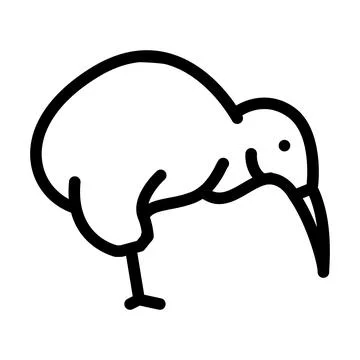 Toucan bird line icon vector illustration Illustrazione stock