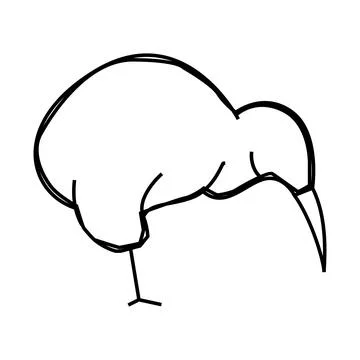Toucan bird line icon vector illustration Illustrazione stock