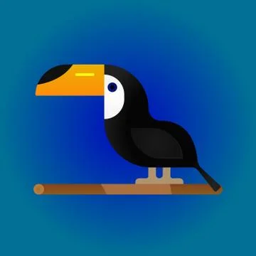Toucan icon logo Stock Illustration
