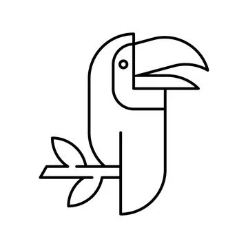 Toucan Logo Stock Illustration